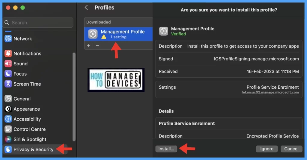 How to use direct enrollment method for macOS devices using Intune Fig. 9