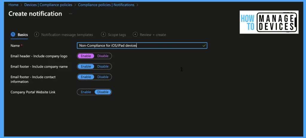 How to create a Compliance policy for iOS/iPadOS devices fig.3