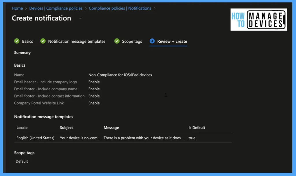 How to create a Compliance policy for iOS/iPadOS devices fig.5