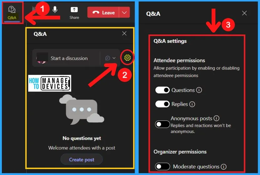 Enable Q&A in Microsoft Teams Meetings - fig. 5