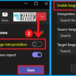 Enable Language Interpretation in Teams Meeting