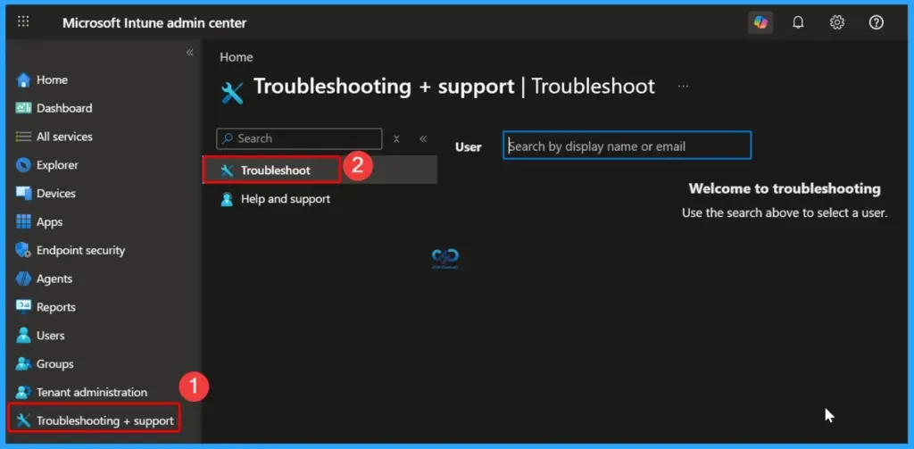 Explore Intune Troubleshooting Plus Support Dashboard for Intune Issues 2 Explore Intune Troubleshooting Plus Support Dashboard for Intune Issues - Fig.1