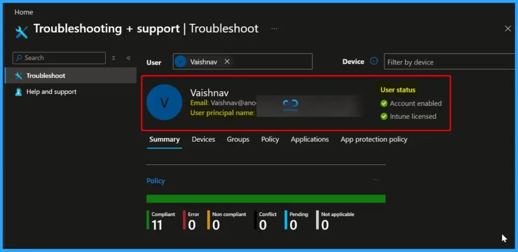 Explore Intune Troubleshooting Plus Support Dashboard for Intune Issues 3 Explore Intune Troubleshooting Plus Support Dashboard for Intune Issues - Fig.2