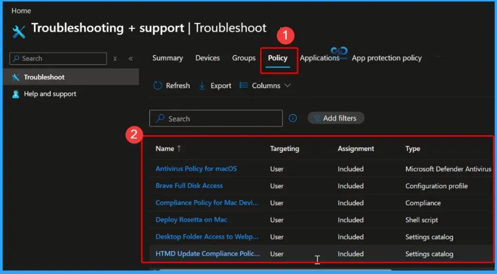 Explore Intune Troubleshooting Plus Support Dashboard for Intune Issues 10 Explore Intune Troubleshooting Plus Support Dashboard for Intune Issues - Fig.9