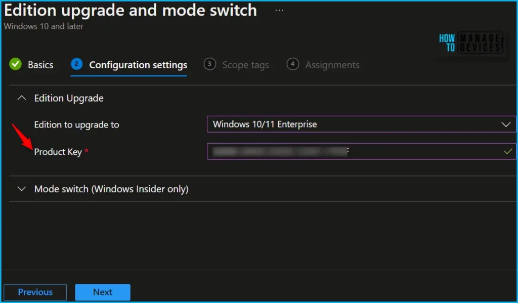 Upgrade Windows 10/11 Edition using Intune Policy Fig.4