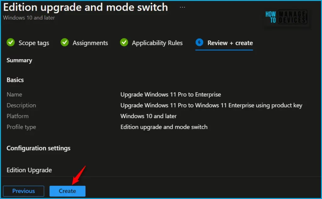 Upgrade Windows 10/11 Edition using Intune Policy Fig.7