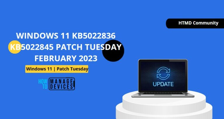 Windows 11 KB5022836 KB5022845 Patch Tuesday February 2023 Feature
