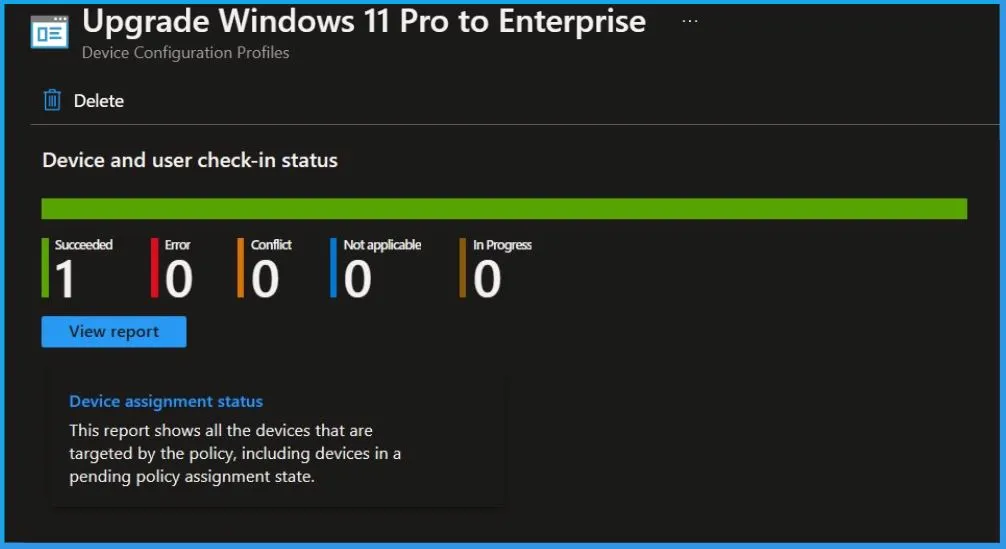 Upgrade Windows 10/11 Edition using Intune Policy Fig.9