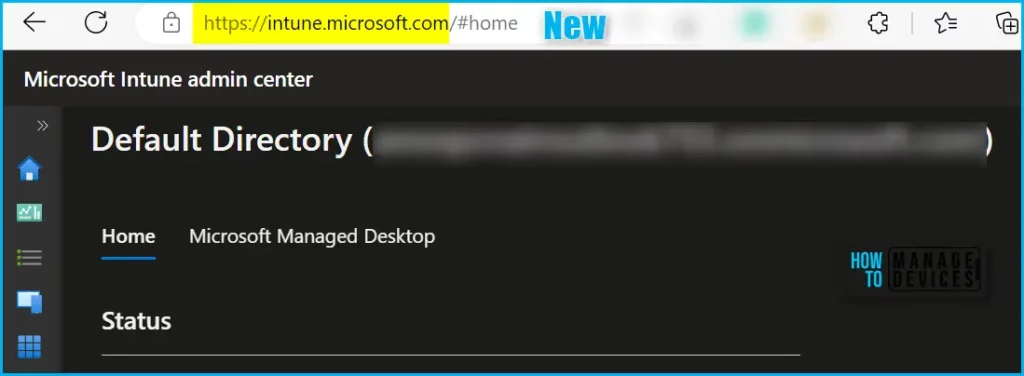 New URL for Microsoft Intune Admin Center