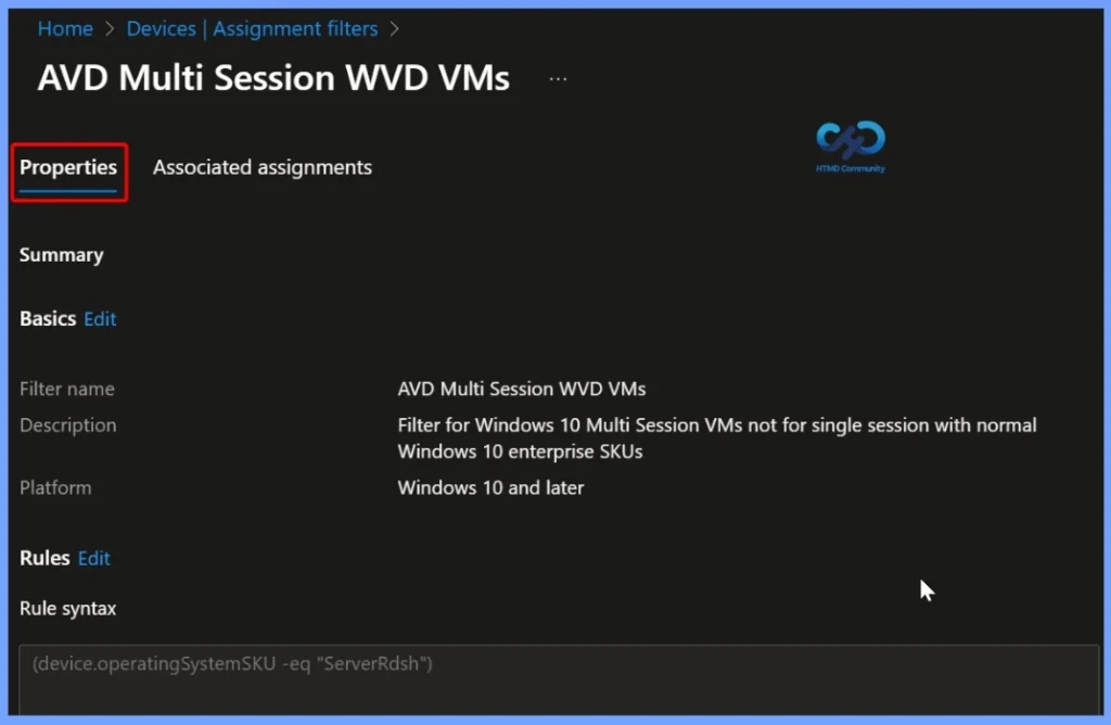 How to Check Associated Assignments for Intune Filters - Fig.2