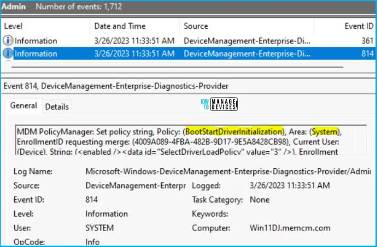 Boot Start Driver Initialization Policy Using Intune Fig.9