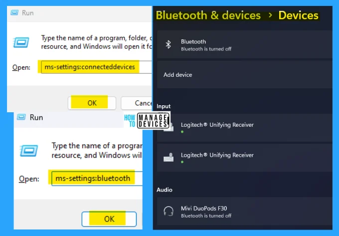 9 Bluetooth Device Settings Run Commands for Windows -Fig.2