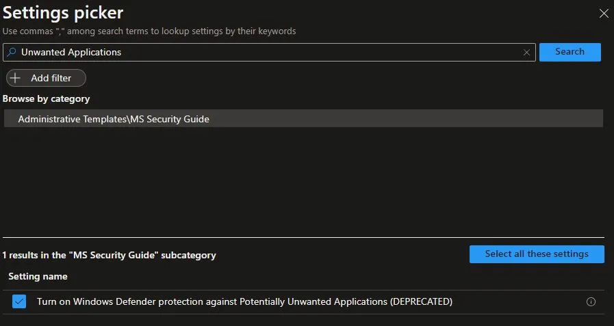 Detect Potentially Unwanted Applications using Intune Fig.4