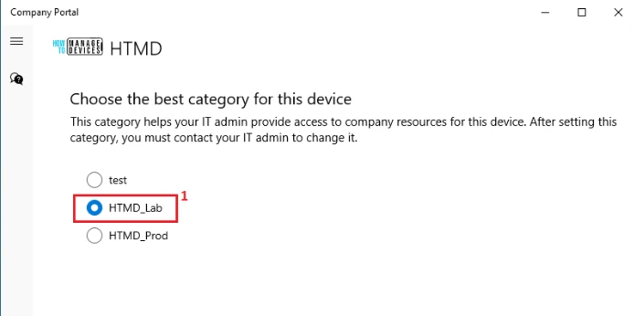 Manage End User Prompts for Intune Device Categories Fig.4