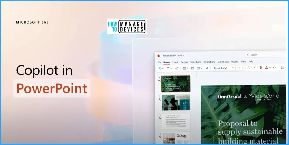 Copilot in PowerPoint to Turn Word Docs into Powerpoint Automatically - fig.1 - Creds to MS