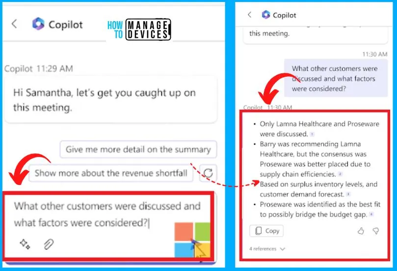 Copilot in Teams for Meeting Recap with Personalized Citations from the Transcript - fig. 4 - Creds to MS