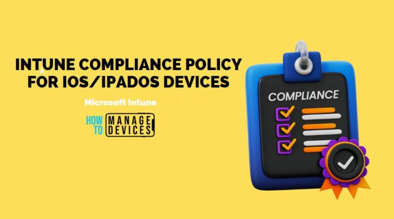 Create Intune Compliance Policy for iOSiPadOS Devices