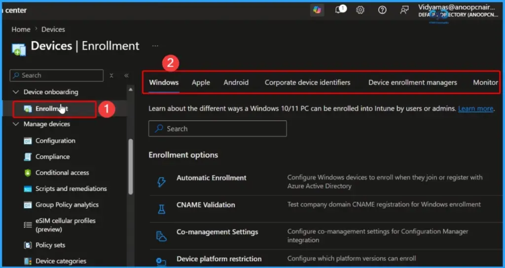 Explore New Devices Experience in Intune Admin Center for Unified Device Management - Fig.3
