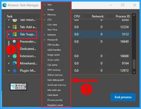 Microsoft Edge Browser Task Manager Tips and Tricks - fig.4