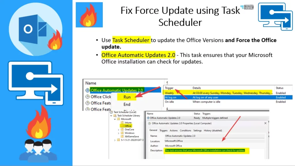 FIX Outlook Client Vulnerability using Intune SCCM Manual Task Scheduler 41