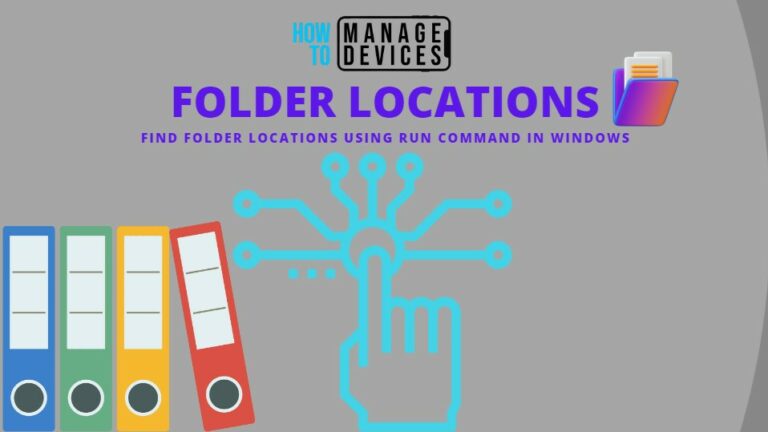 Find Folder Locations Using RUN Command in Windows