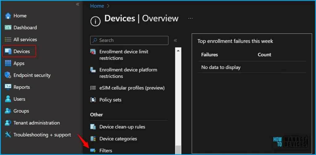 Check Associated Assignments for Intune Filters Fig.1