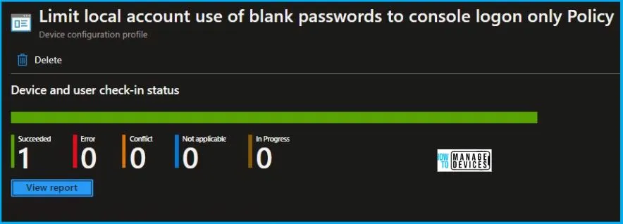 Limit Local Account Blank Password to Console Logon Using Intune Policy Fig.8