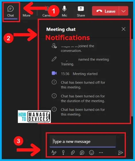 Enable Disable Meeting Chat In MS Teams Meetings - fig.4