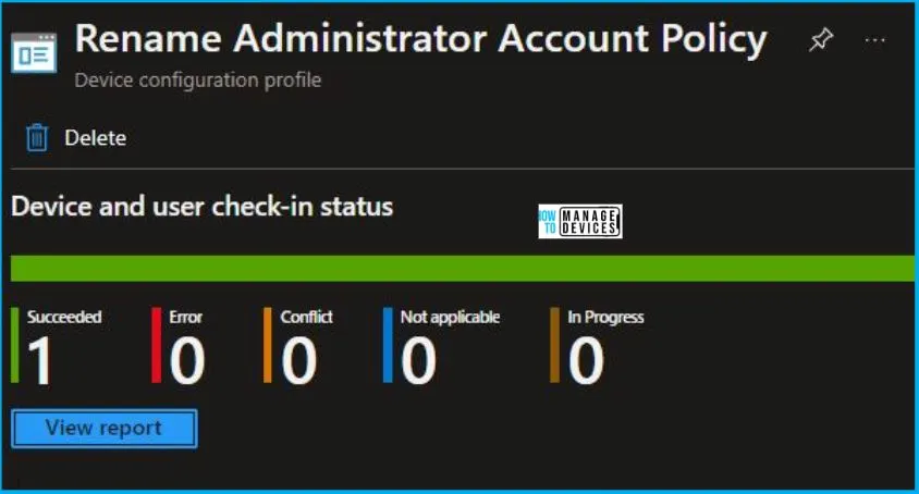 Rename Administrator Account Policy Using Intune Fig.8