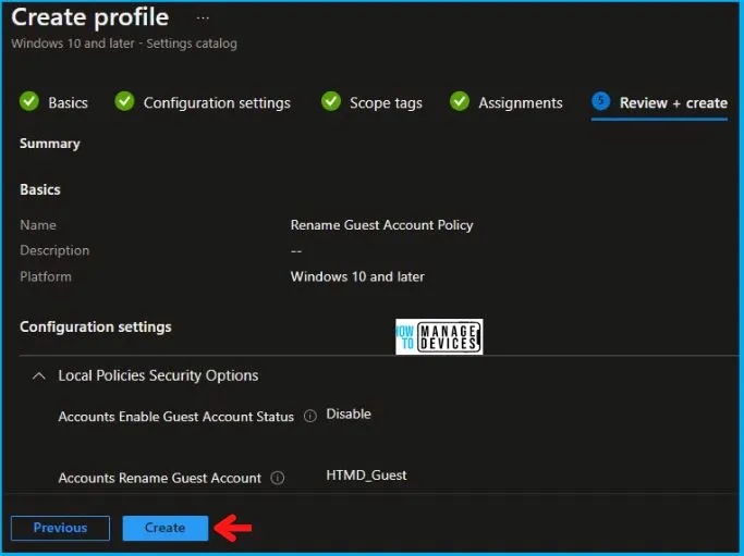 Rename the Guest Account Name Using Intune Fig.7