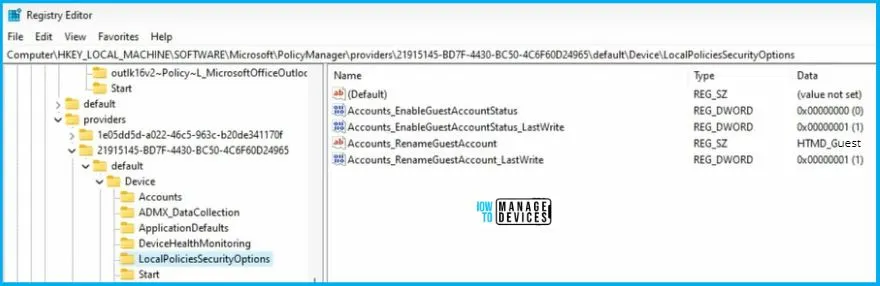 Rename the Guest Account Name Using Intune Fig.10