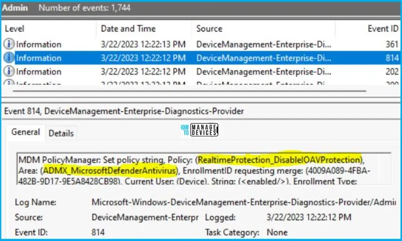 Scan all downloaded files and attachments Policy Using Intune Fig.9