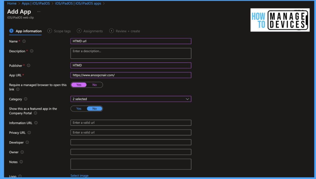 How to Publish new iOS apps in Intune Fig: 8