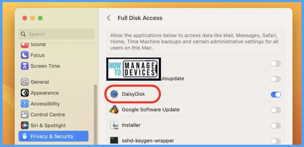 DaisyDisk App review in macOS using Intune Fig. 3