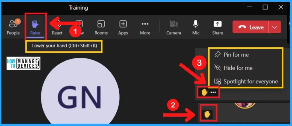 Use Live Reactions in MS Teams Meetings - fig.6