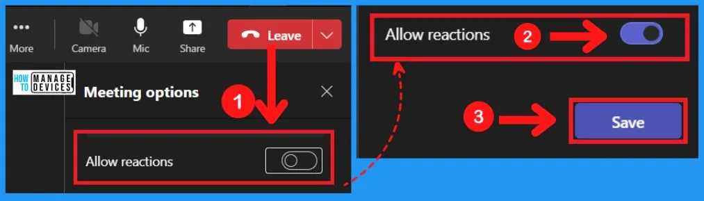 Use Live Reactions in MS Teams Meetings - fig.3