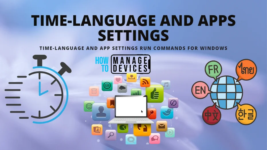Time-Language and App Settings Run commands for Windows -Fig.1