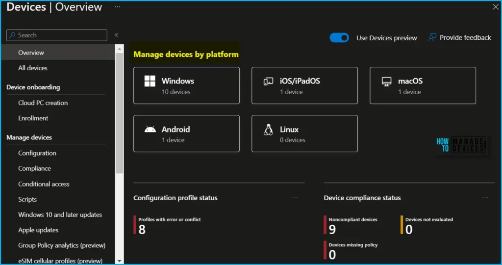 Explore New Devices Experience in Intune Admin Portal Fig.2