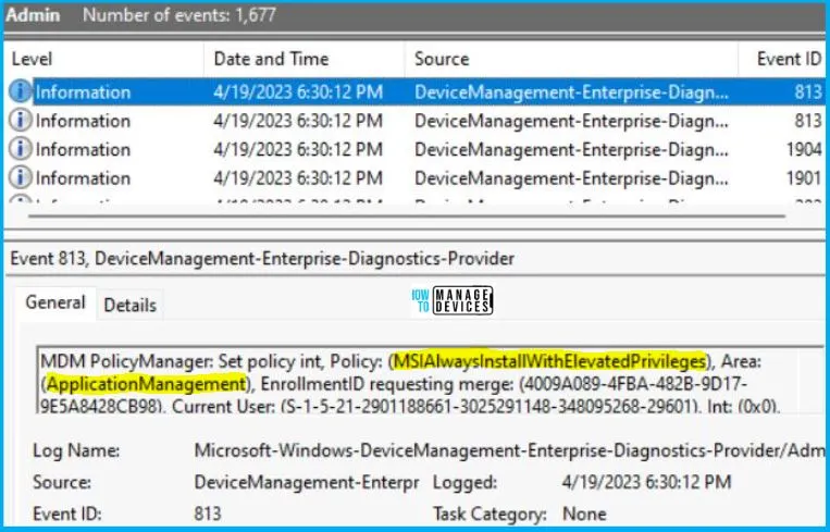 Always install with elevated privileges Policy using Intune Fig.10