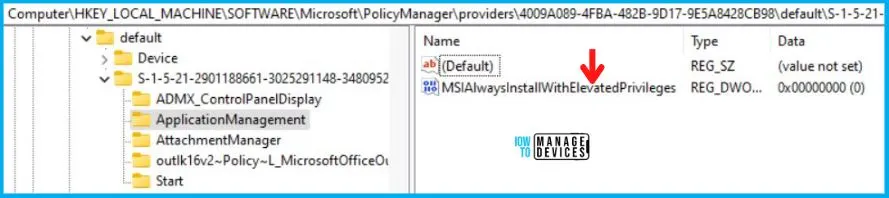 Always install with elevated privileges Policy using Intune Fig.12