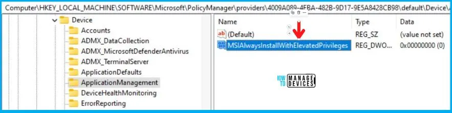 Always install with elevated privileges Policy using Intune Fig.13