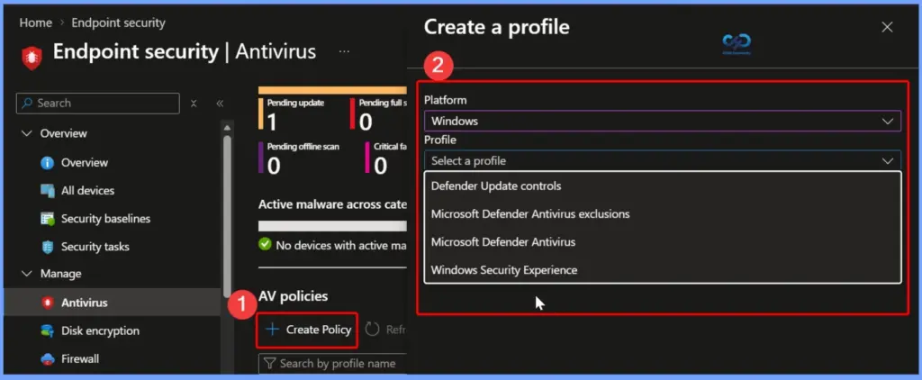 Endpoint Security Antivirus Reports for Tenant-Attached Devices in Intune 4