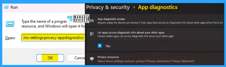 HTMD Newsletter from 17th to 21st April 2023 6 33 Privacy and Security Settings Run Commands for Windows 17th to 21st April 2023 - Fig. 6