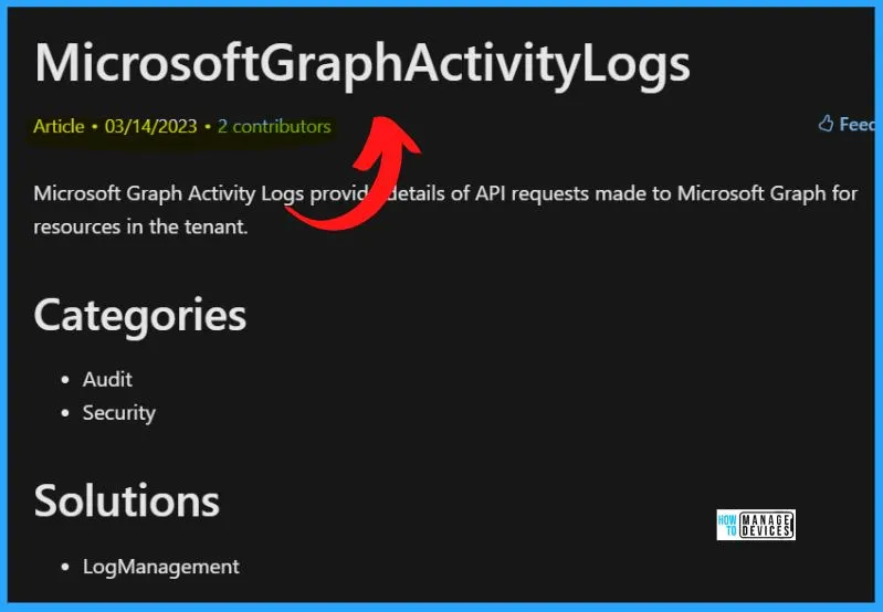 New Azure AD Audit Logs | MicrosoftGraphActivityLogs | EnrichedOffice365AuditLogs Fig .2