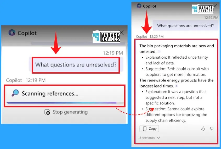 Copilot in Teams Live Meetings to Recap Meetings - fig.5 Creds to MS