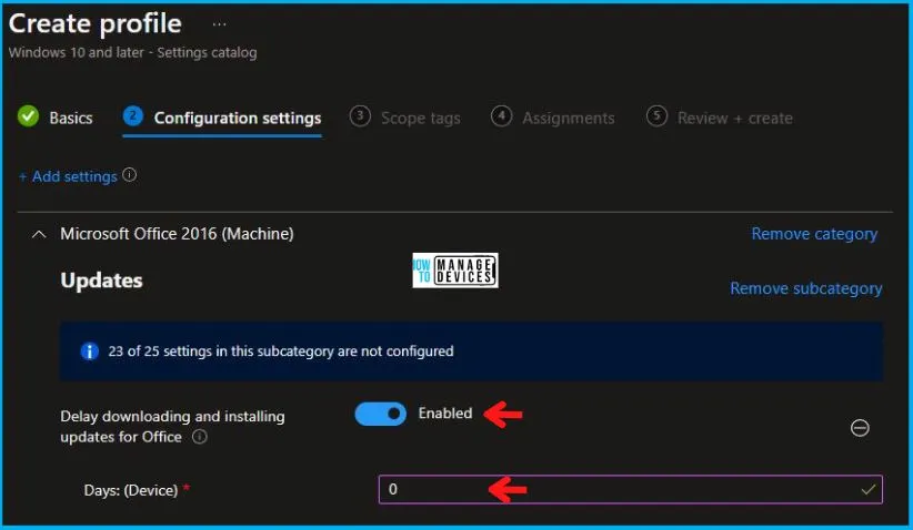 Expedite Microsoft Office Apps Updates using Intune Policy | Faster Updates for M365 Apps Fig.5