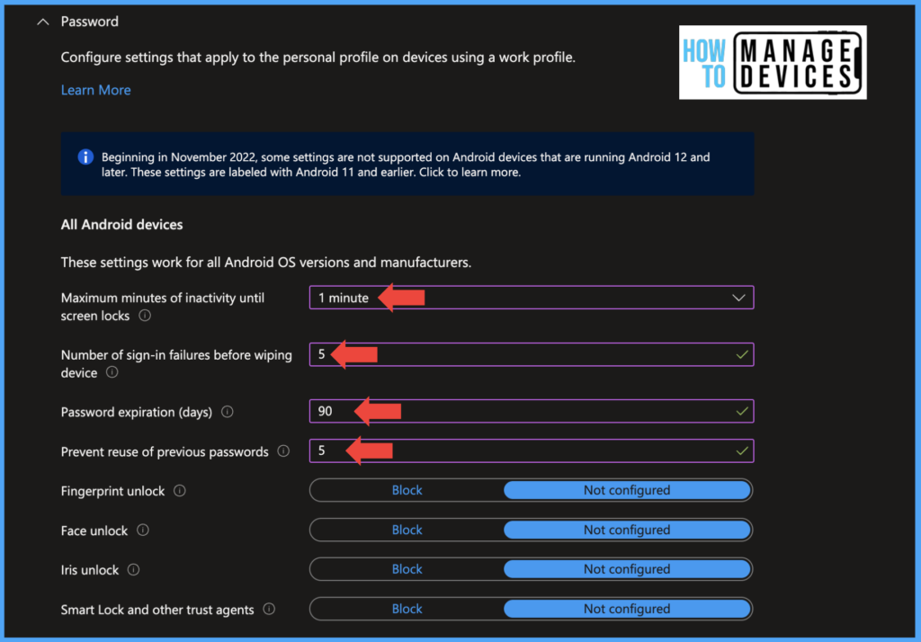 Enforcing Screen Lock for Android Devices in Intune as per CIS Benchmarks 2