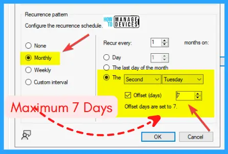 Maintenance Window Maximum Offset 7 Days new