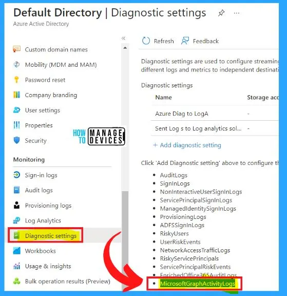 New Azure AD Audit Logs | MicrosoftGraphActivityLogs | EnrichedOffice365AuditLogs Fig .3