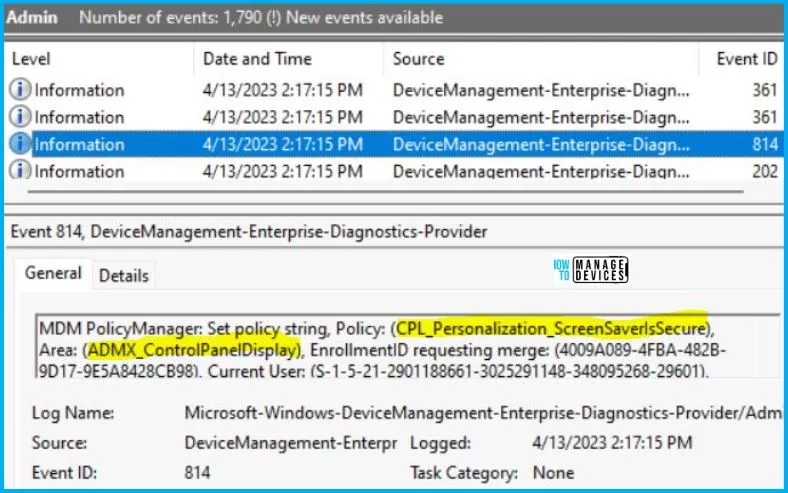 Password Protected Screen Saver Policy Using Intune Fig. 10